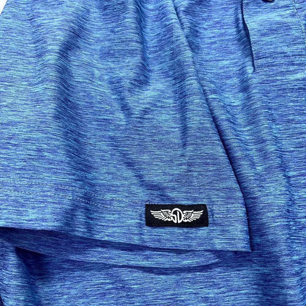 Straight Down Polo Shirt‎ Mens Sz M Blue Performance Golf Athleisure